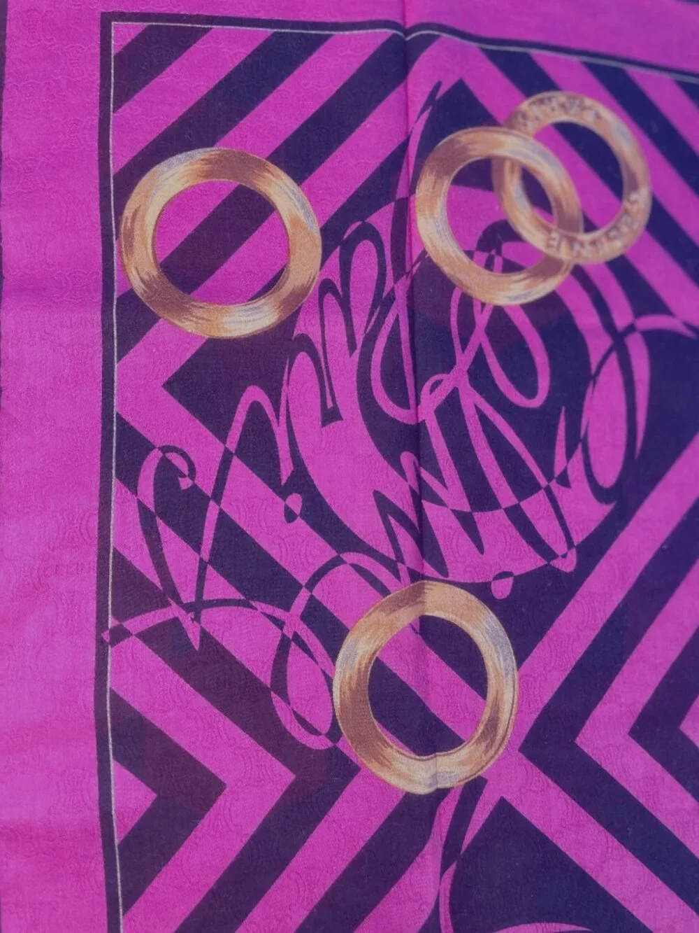 Vintage Celine Cotton Scarf